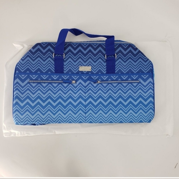 🔥MISSONI DUFFEL WEEKENDER TRAVEL GYM BLUE BAG -BRAND NEW - Picture 3 of 7